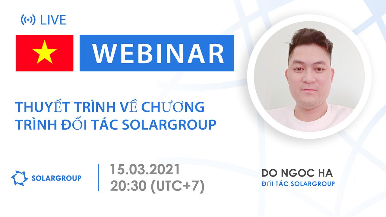 Vietnam. Thuyết trình về chương trình đối tác SOLARGROUP