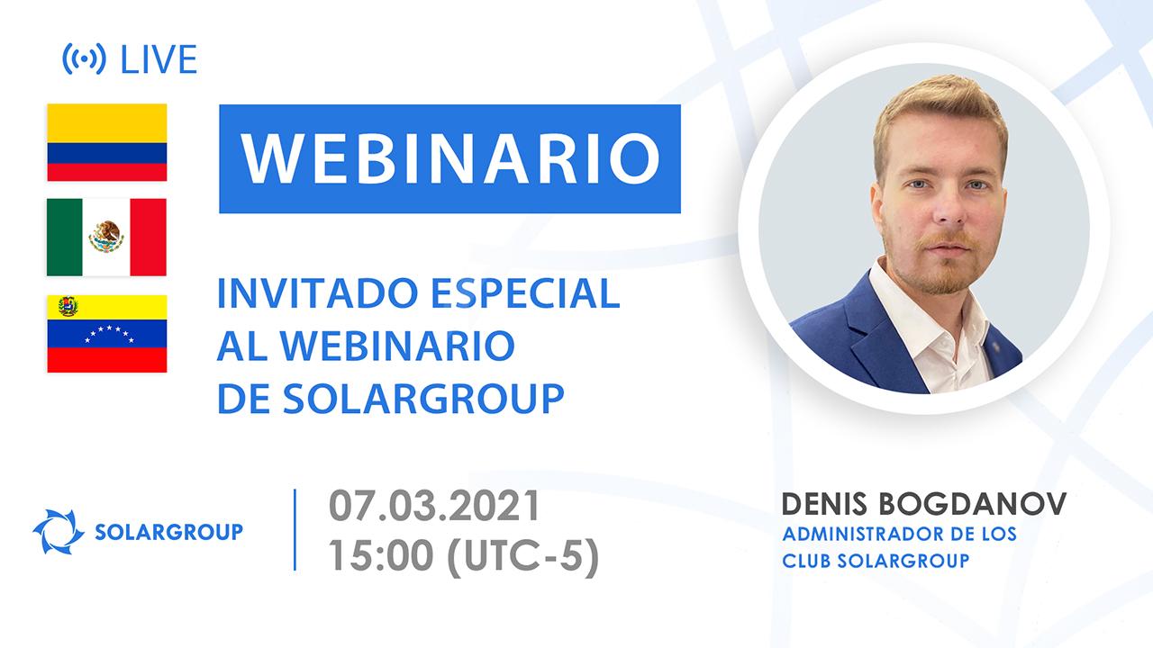 Latinoamerica. Invitado especial al webinario de SOLARGROUP
