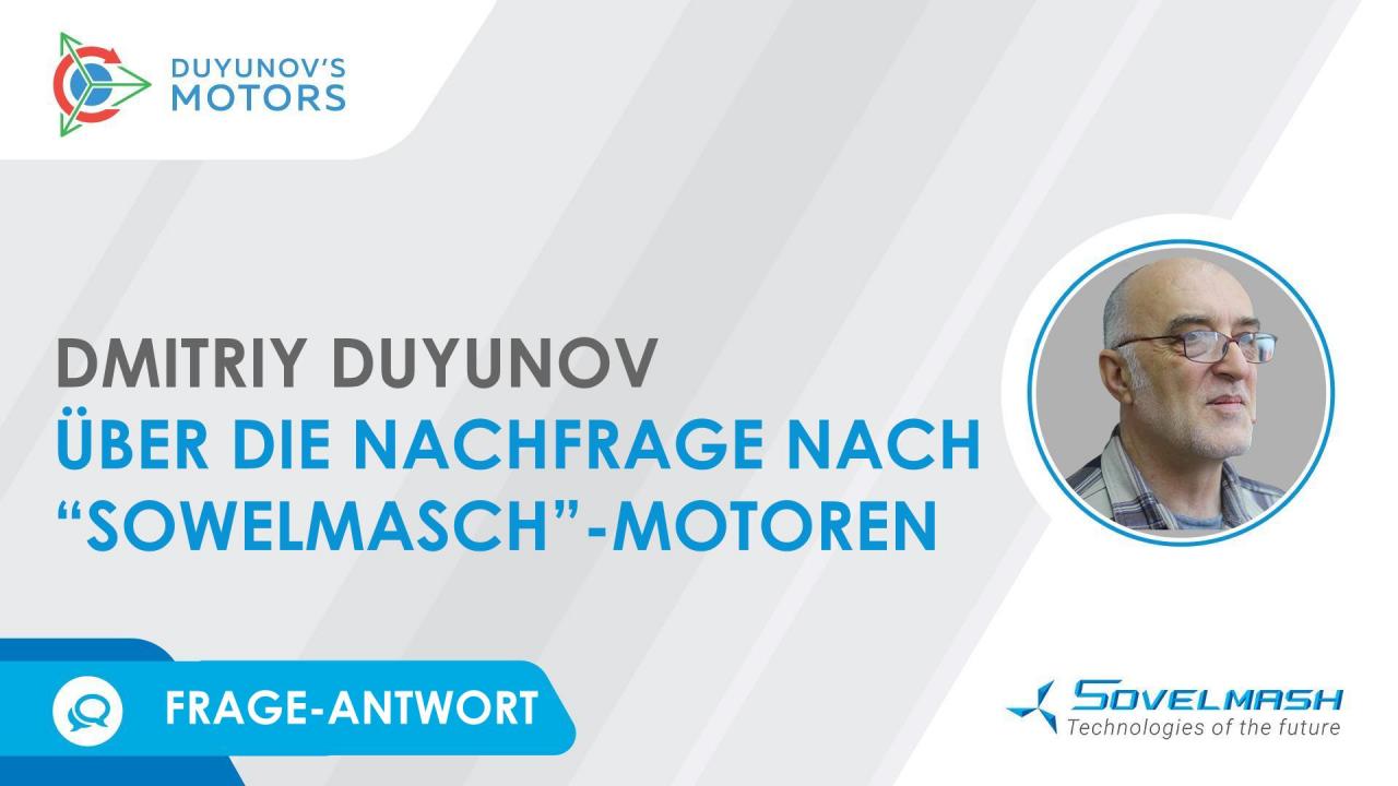 Frage-Antwort. Dmitriy Duyunov über die Nachfrage nach "Sowelmasch"-Motoren