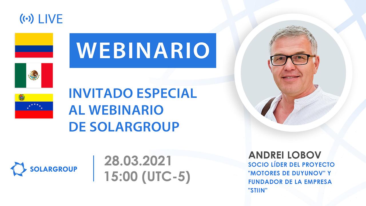 Latinoamerica. Invitado especial al webinario de SOLARGROUP