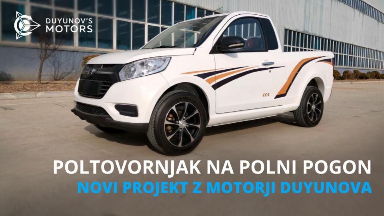 Poltovornjak na polni pogon: nov projekt z motorji Duyunova podjetja ASPP Weihai