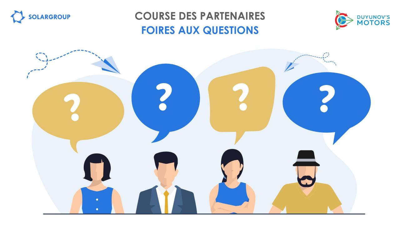 Course des partenaires : foire aux questions