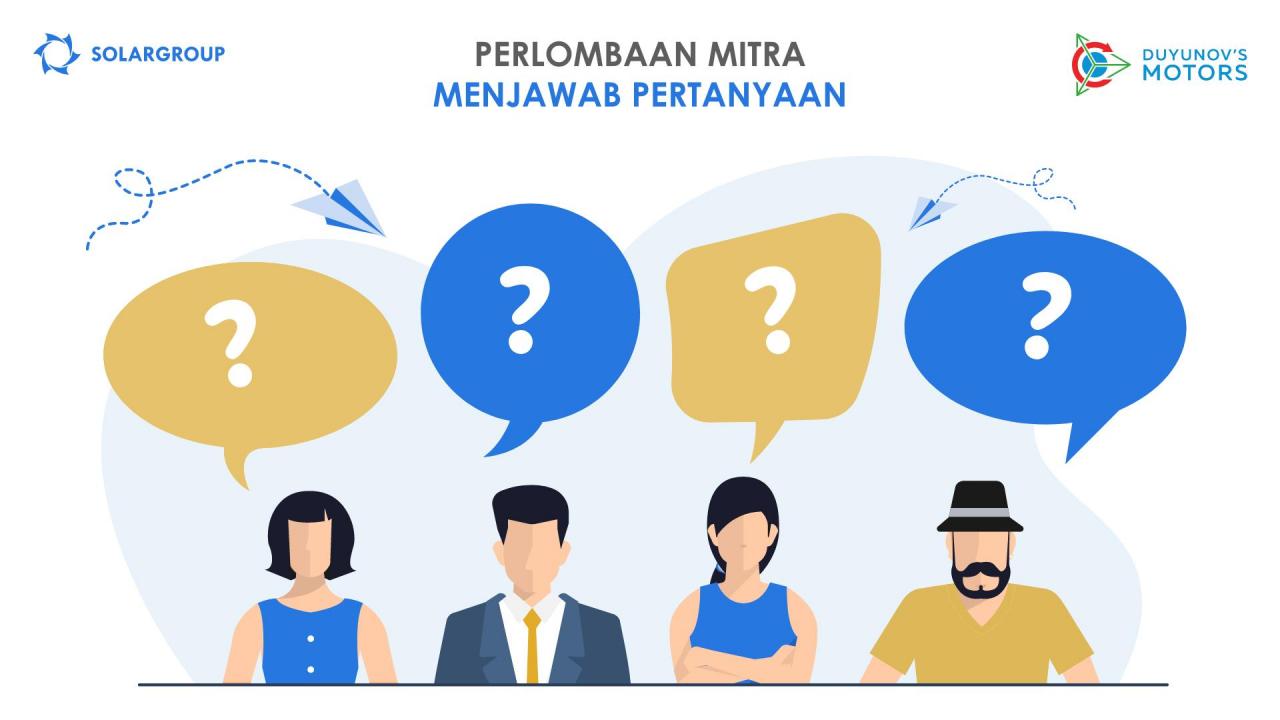 Perlombaan Mitra: Anda bertanya - kami menjawab