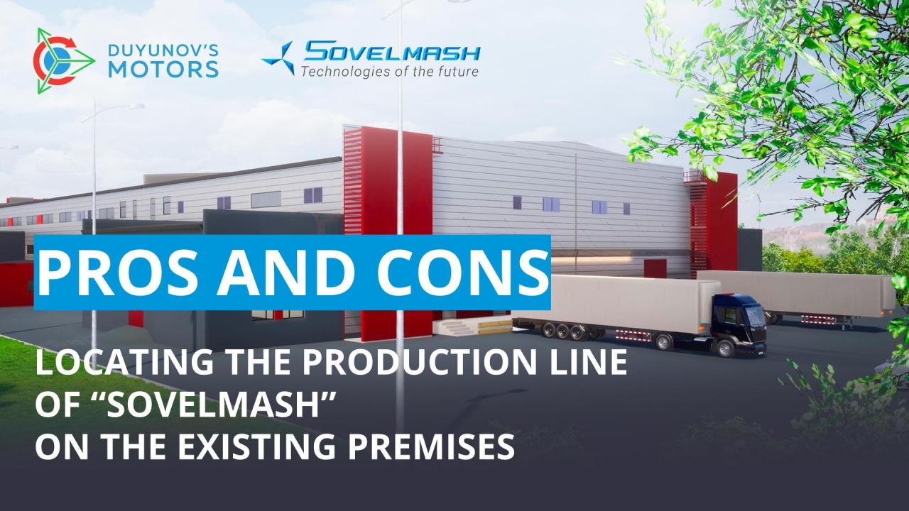 Why isn't the production line of "Sovelmash" created on the existing premises?