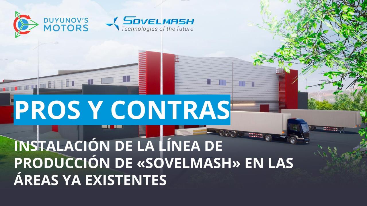 ¿Por qué la línea de producción de "Sovelmash" no se crea en los espacios ya existentes?