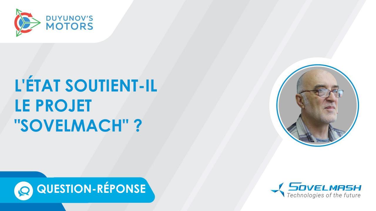 L'état soutient-il le projet "Sovelmach" ? | Rubrique "Question-réponse"