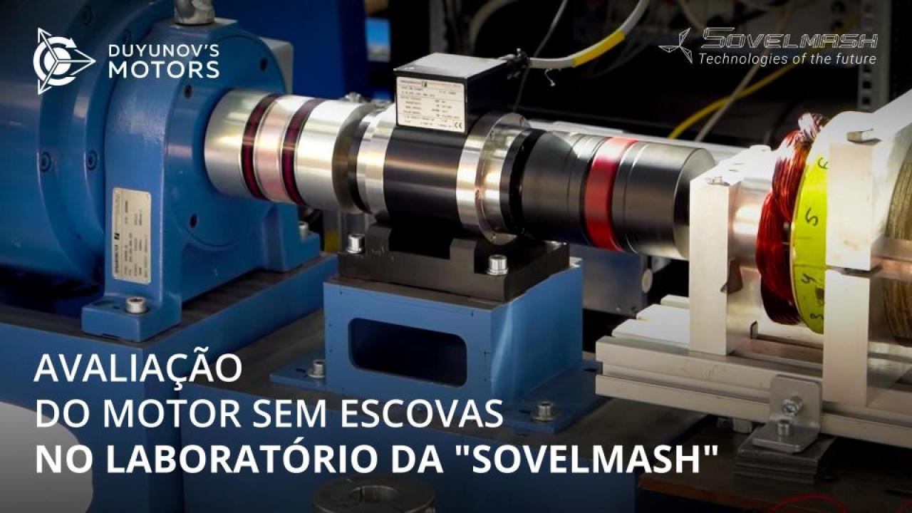 Avaliação do motor sem escovas no laboratório da "Sovelmash"