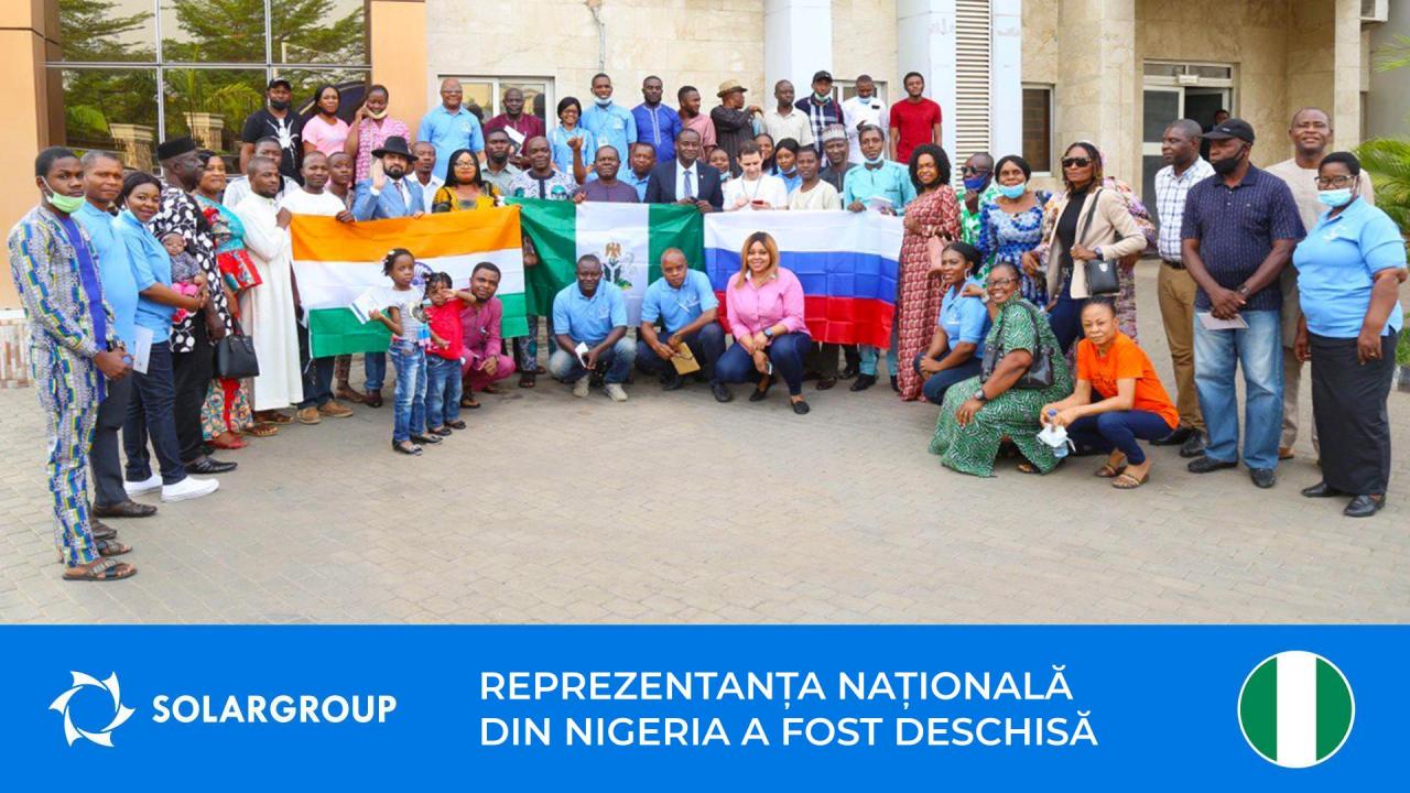 Nigeria: reprezentanța națională a SOLARGROUP a fost deschisă