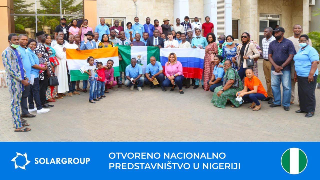 Nigerija: otvoreno nacionalno predstavništvo tvrtke SOLARGROUP