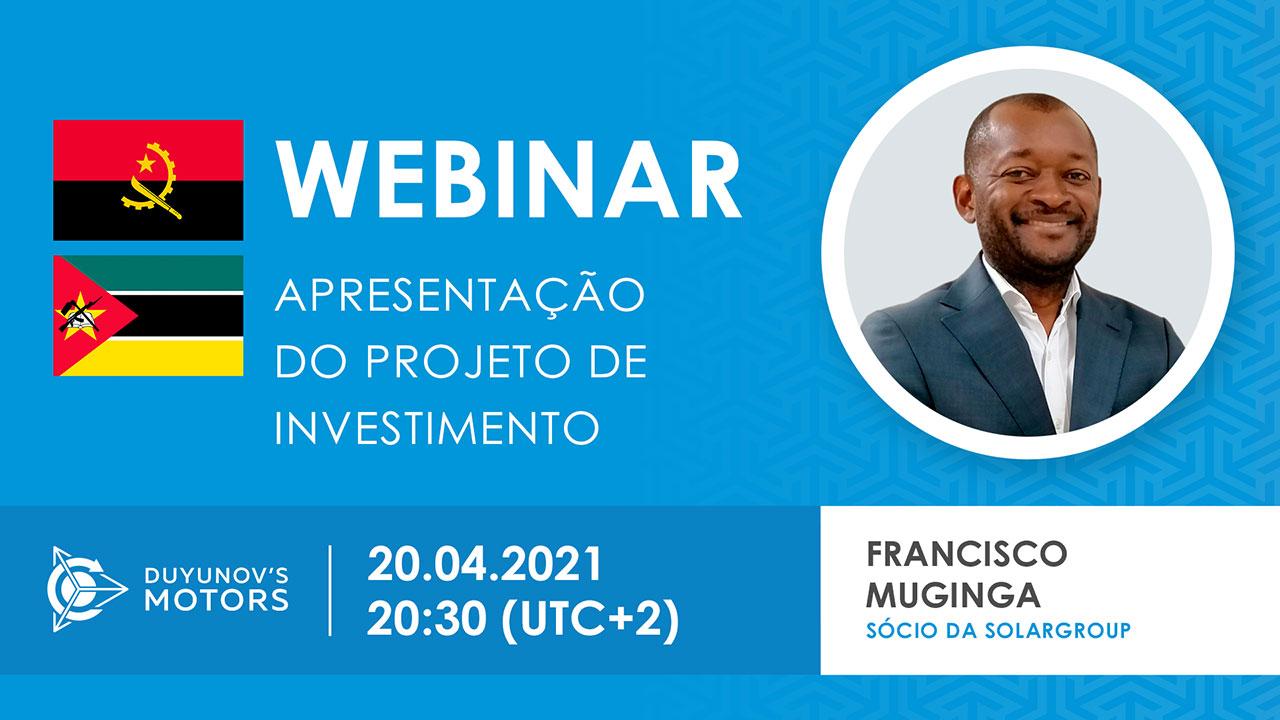 Portugal.Apresentação do projeto de investimento "Duyunov's motors"