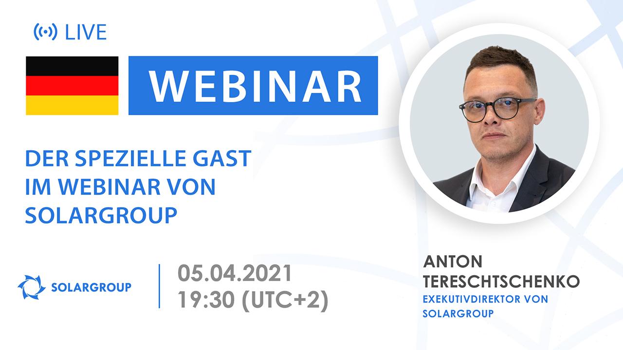 Deutschland.Präsentation des Affiliate-Programms von SOLARGROUP