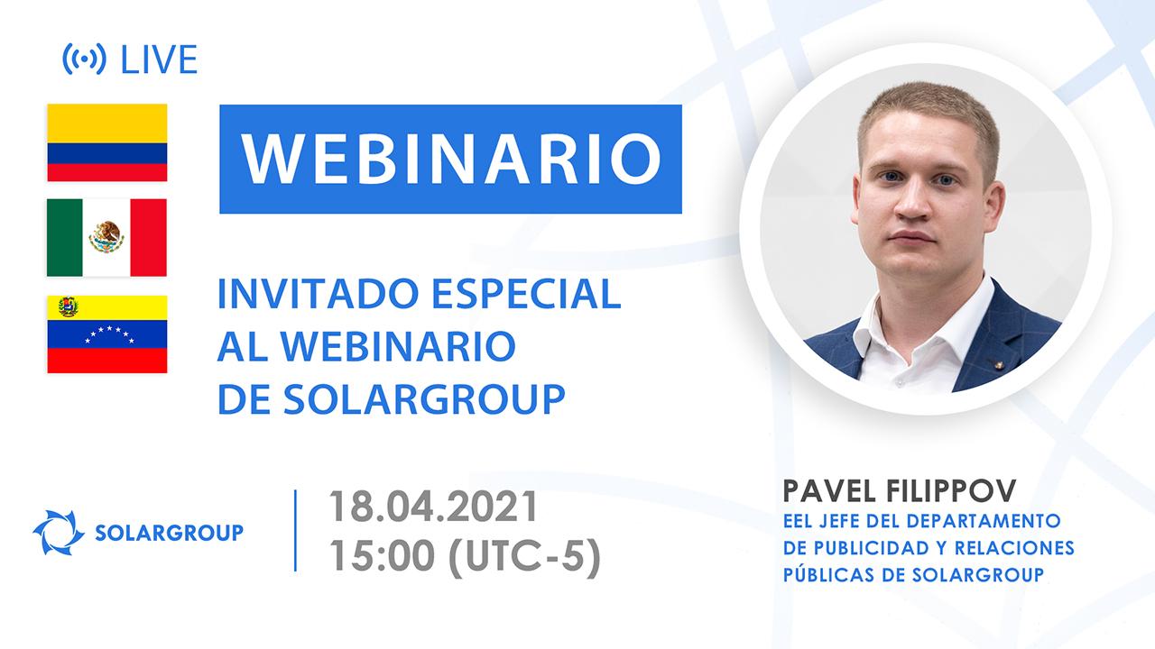 Latinoamerica. Invitado especial al webinario de SOLARGROUP
