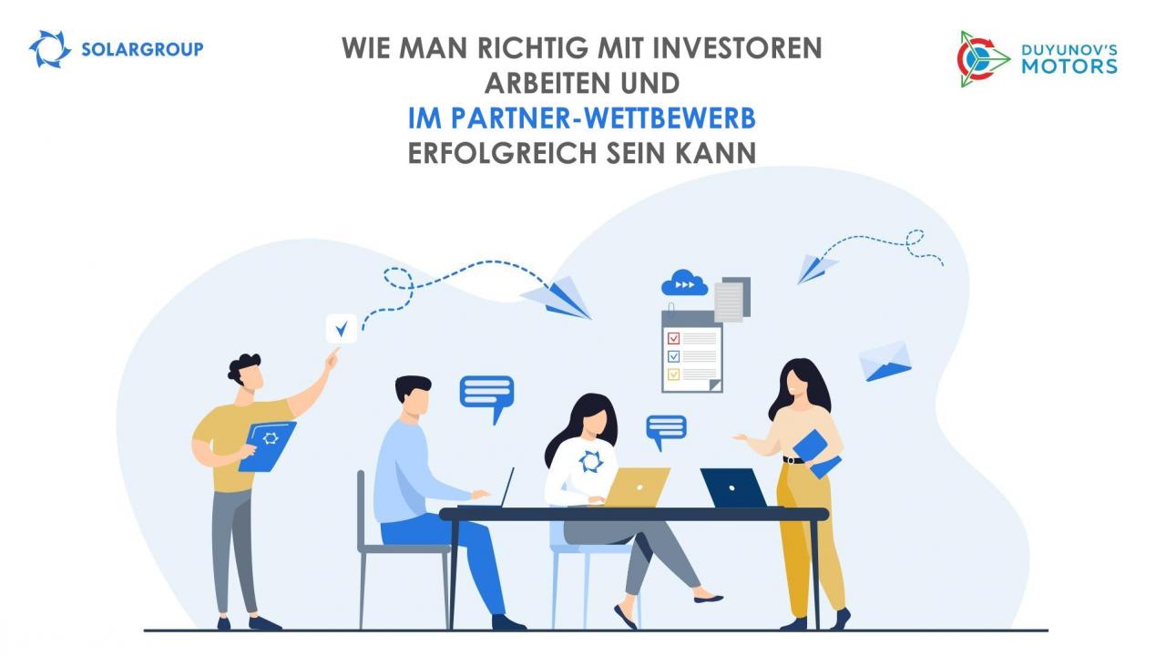 Arbeit mit Investoren richtig organisieren: Wie man die Ergebnisse seiner Arbeit erhalten und vervielfachen kann