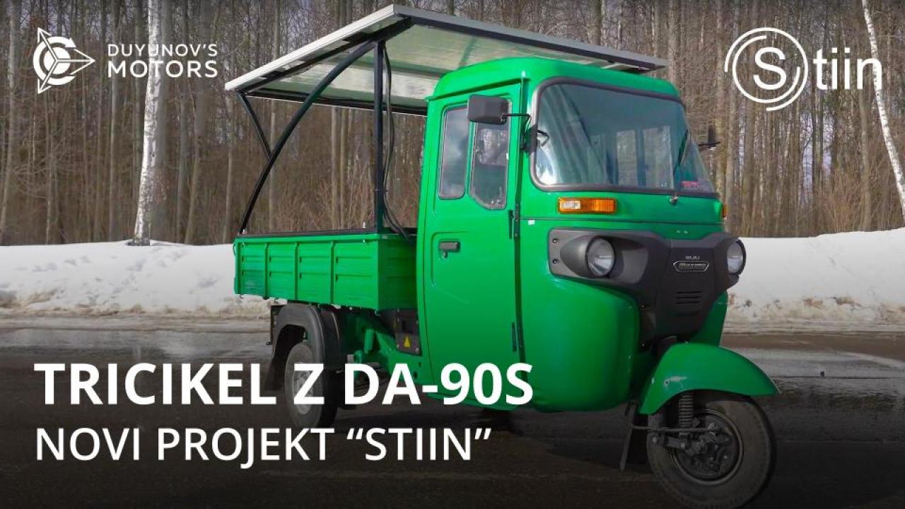 Tricikel z motorjem Duyunova: nov projekt podjetja "STIIN"