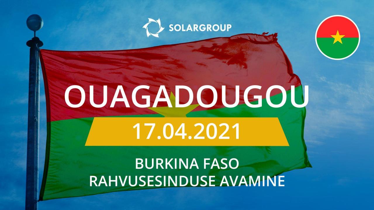 SOLARGROUP avab Burkina Faso rahvusesinduse