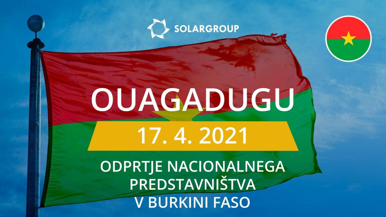 SOLARGROUP odpira nacionalno predstavništvo v Burkini Faso