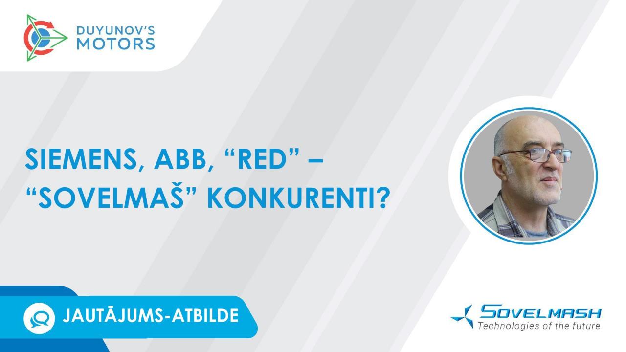 Siemens, ABB, "RED" – "Sovelmaš" konkurenti?