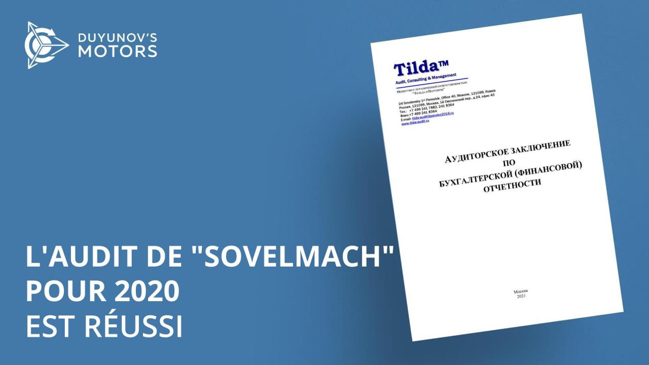 Audit de "Sovelmach" : les résultats de l'audit annuel ont été publiés