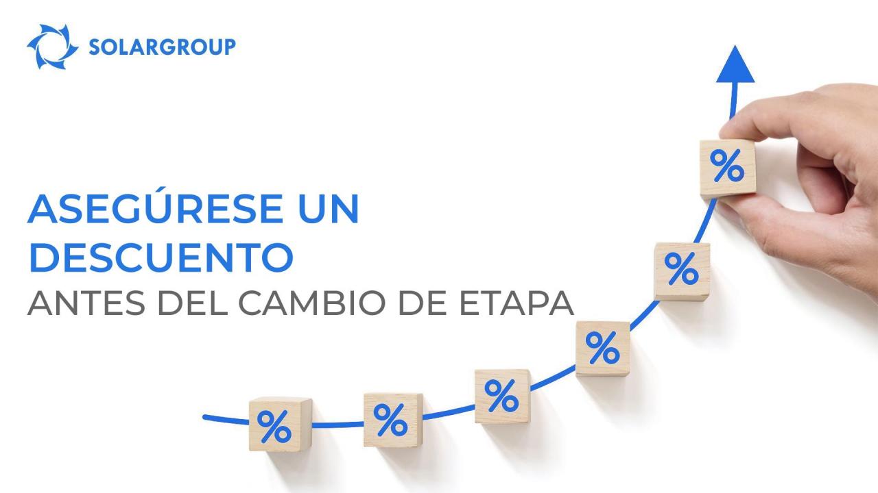 Invierta de forma rentable: asegúrese un descuento antes del cambio de etapa