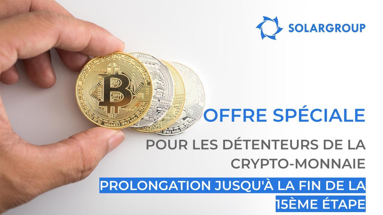 Plus de temps pour recevoir des bonus : nous prolongeons l'offre spéciale pour les détenteurs de crypto-monnaie