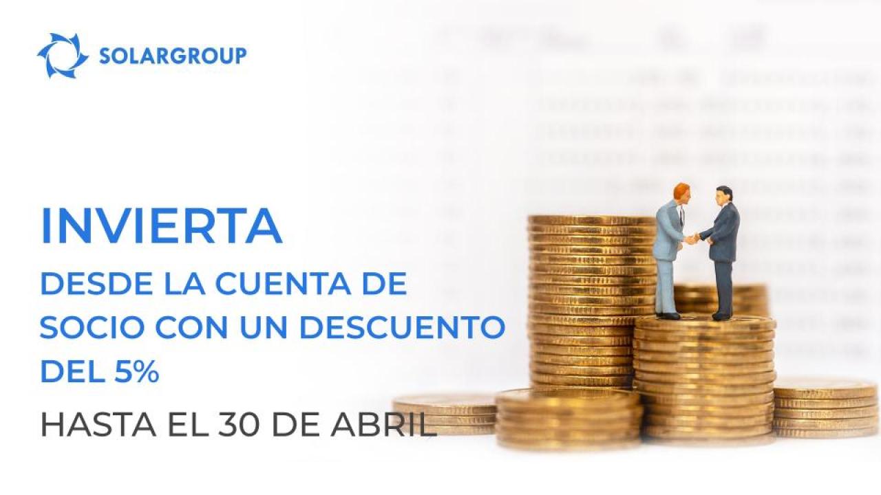 Invierta desde la cuenta de socio con un descuento del 5%