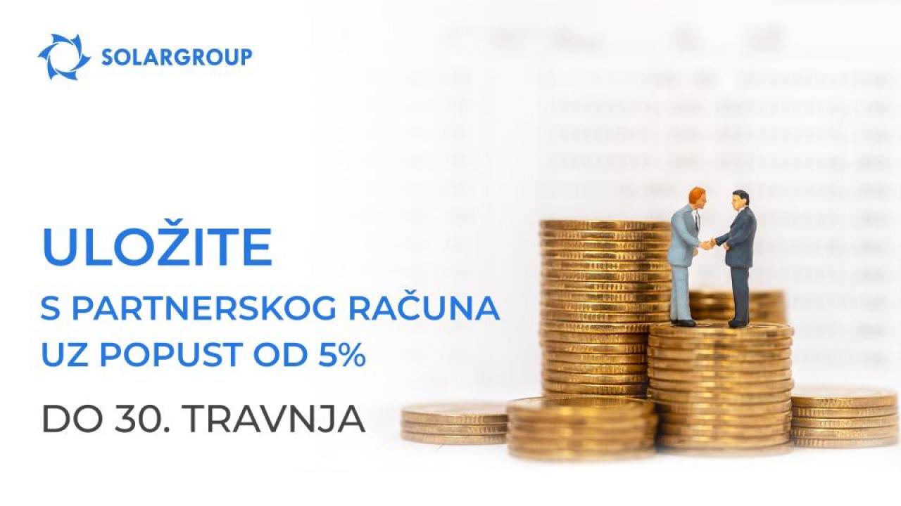 Uložite s partnerskog računa uz popust od 5%