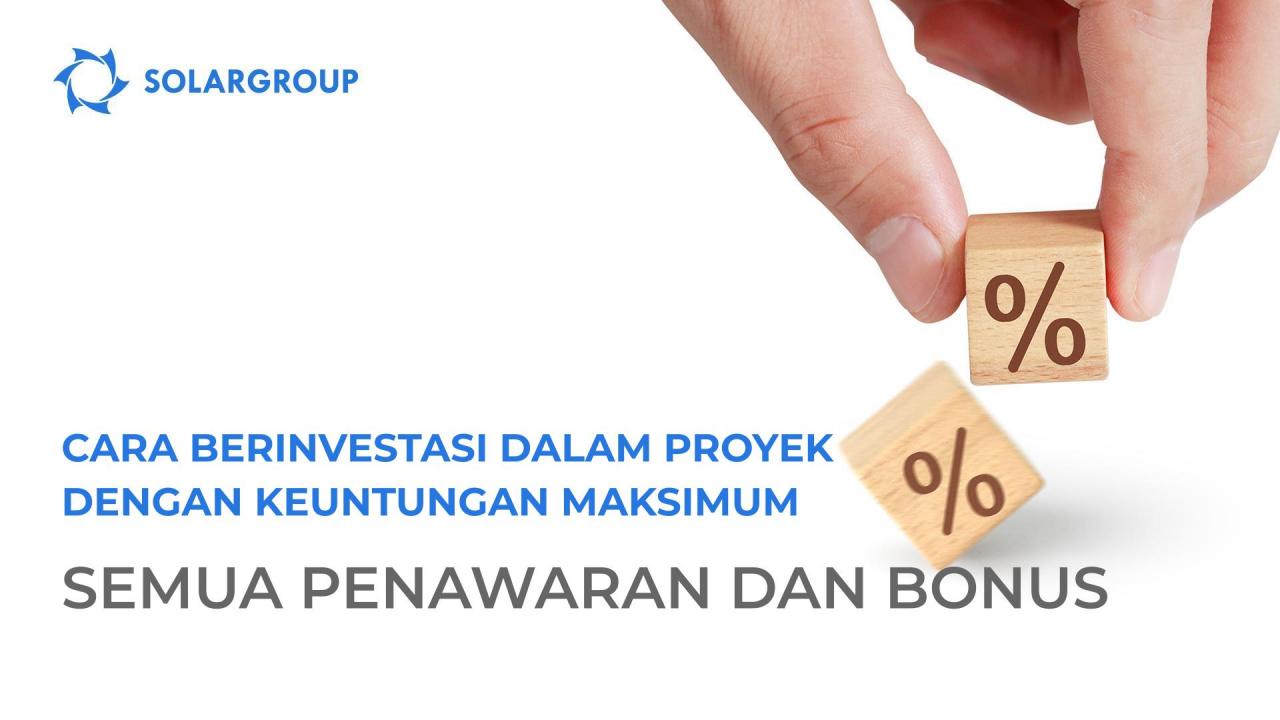 Cara berinvestasi dalam proyek dengan keuntungan maksimum: semua penawaran dan bonus