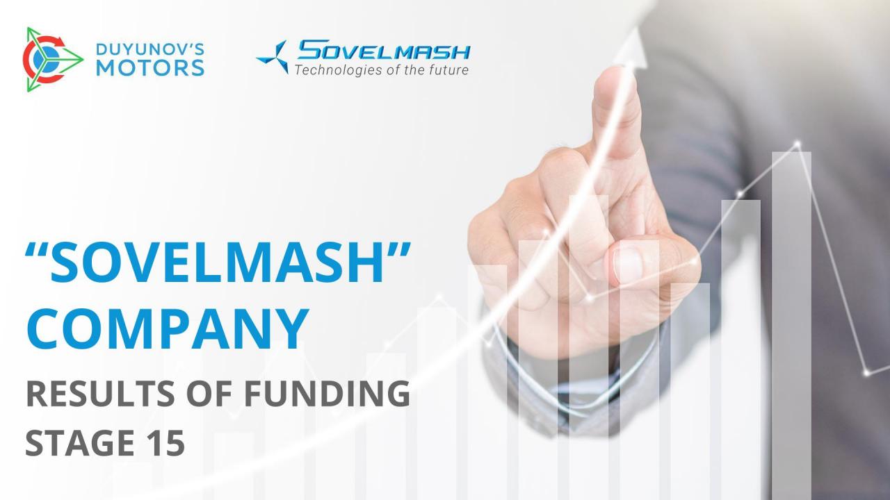 "Sovelmash" company: results of funding stage 15