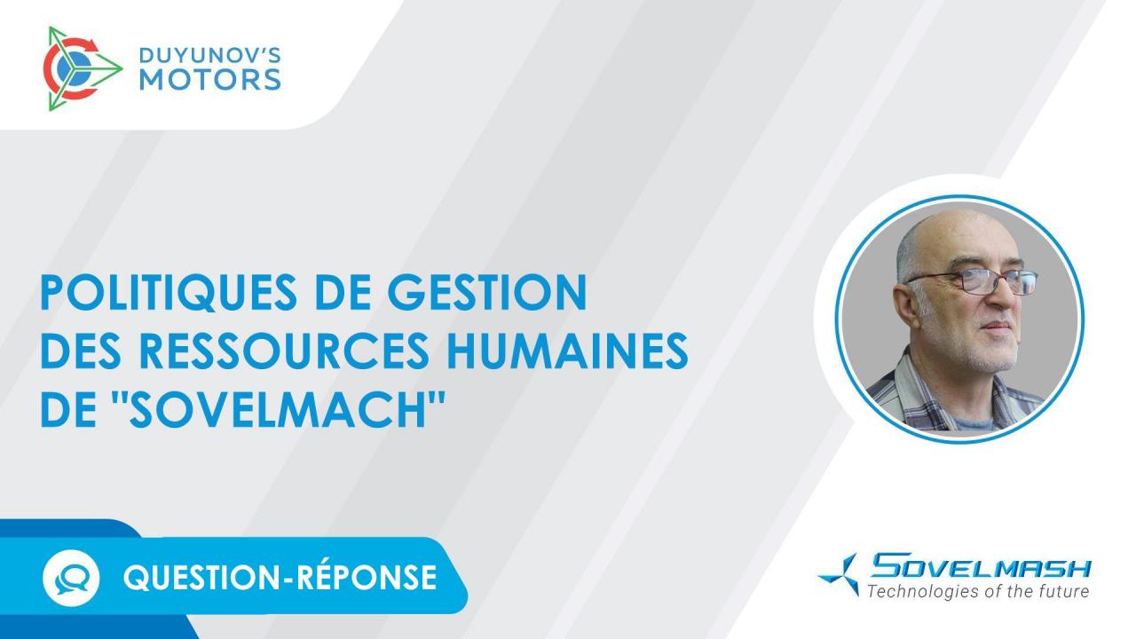 Politiques de gestion des ressources humaines de "Sovelmach" | Question-réponse