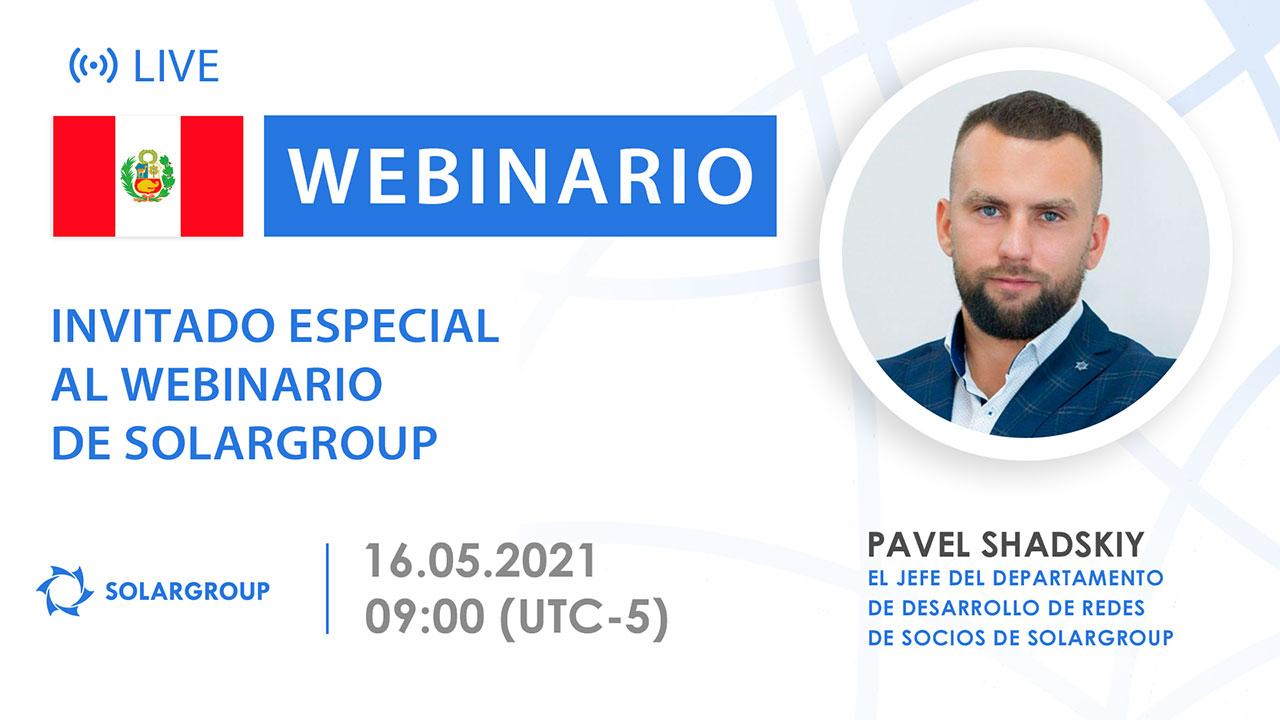 Peru. Invitado especial al webinario de SOLARGROUP