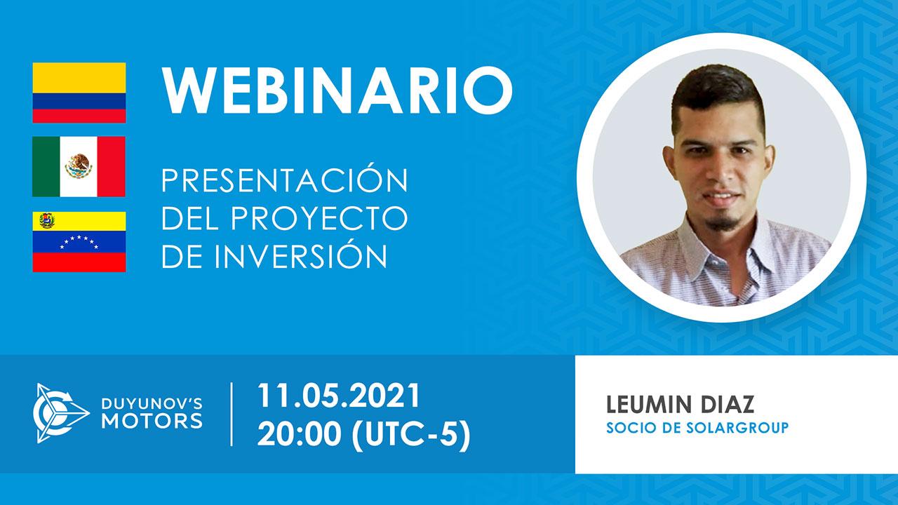 Latinoamerica. Presentación del proyecto de inversión "Motores de Duyunov"