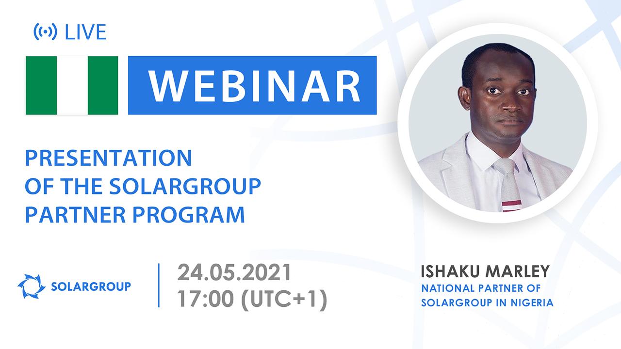 Nigeria. Presentation of the SOLARGROUP partner program