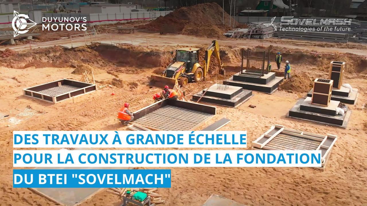 Sur le site "Alabouchevo", des travaux à grande échelle sont en cours pour la construction de fondations pour le bâtiment du BTEI