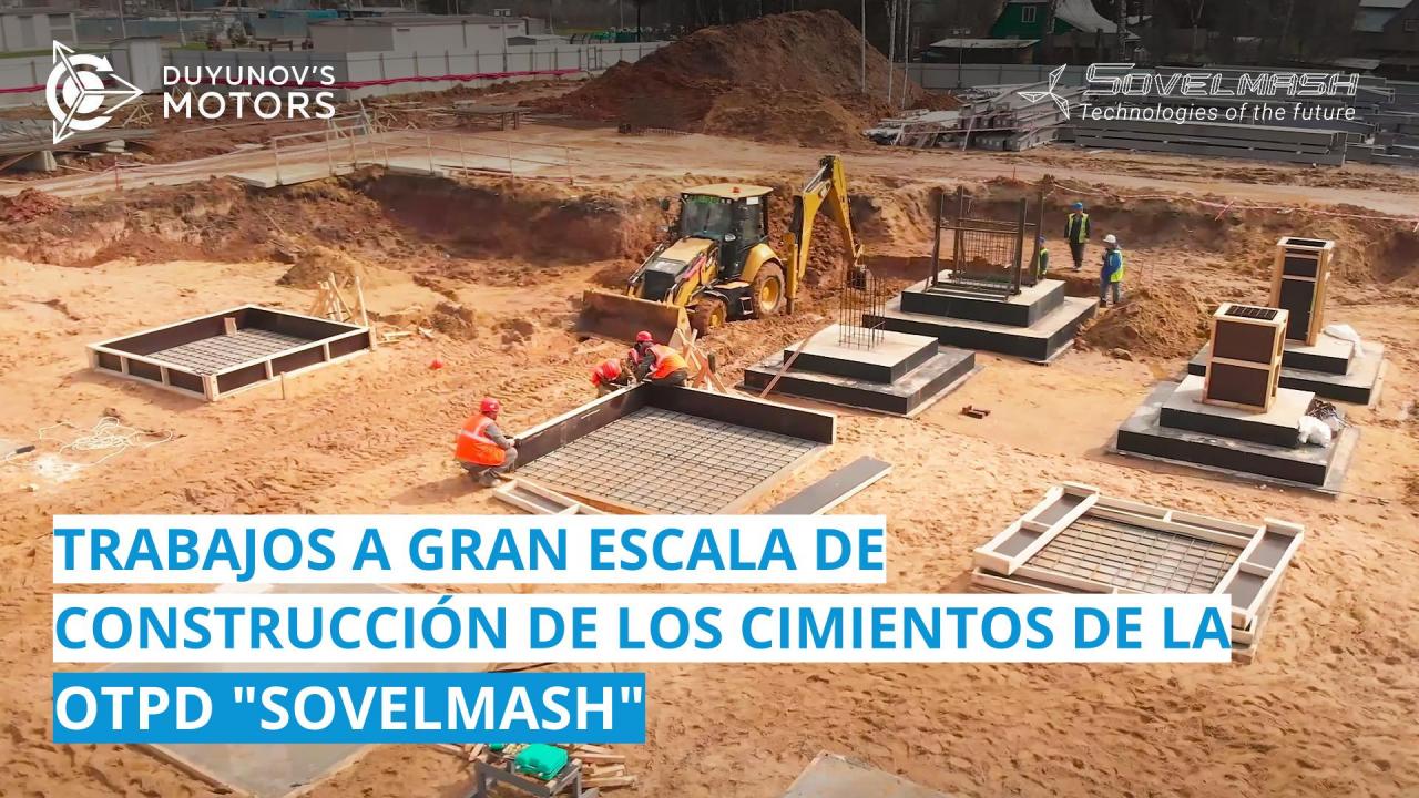 En el sitio "Alabushevo" se están realizando trabajos a gran escala de construcción de los cimientos del edificio de la OTPD