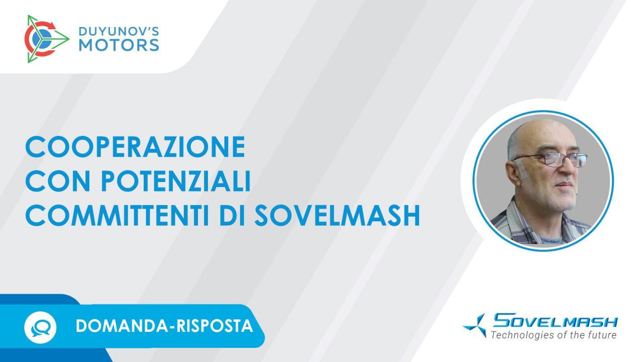 Cooperazione con potenziali committenti di Sovelmash | Domanda-risposta