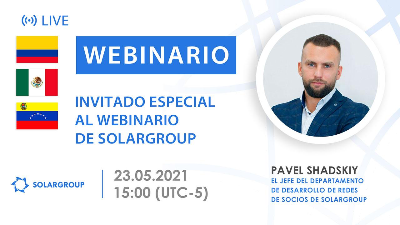 Latinoamerica. Invitado especial al webinario de SOLARGROUP