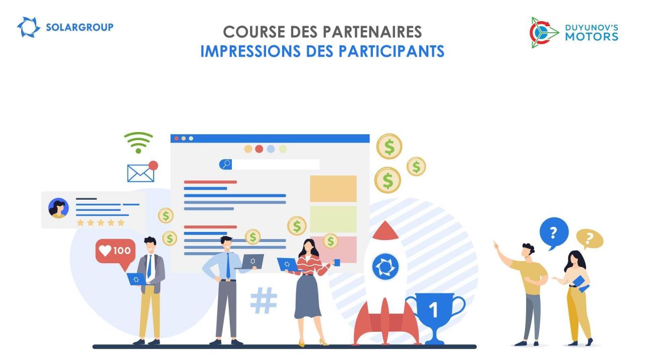 Course des partenaires: impressions des participants