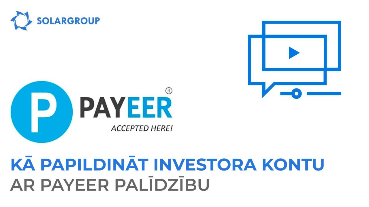 Lai palīdzētu investoram: norādījumi par galvenā konta papildināšanu, izmantojot Payeer