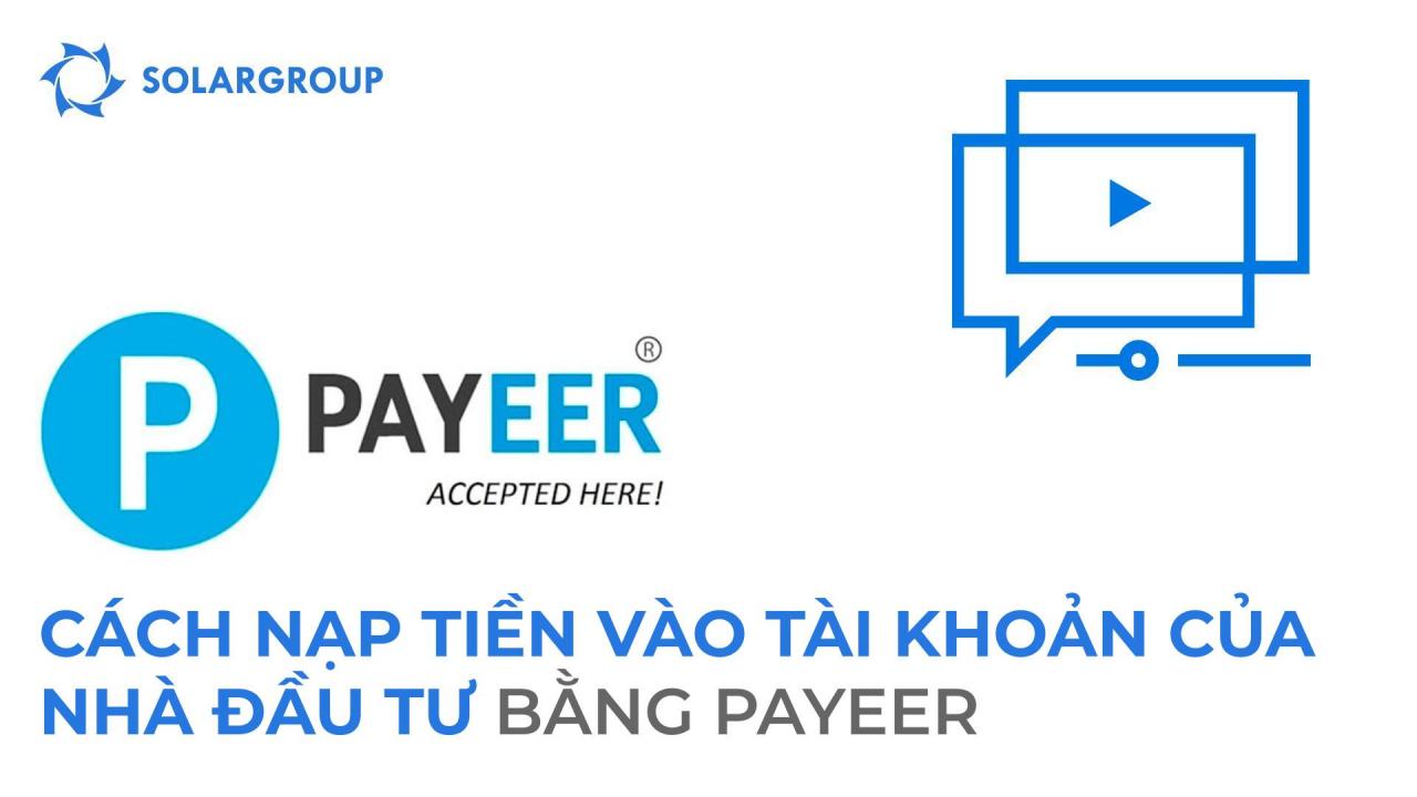 Trợ giúp nhà đầu tư: hướng dẫn thêm tiền vào tài khoản chính bằng Payeer