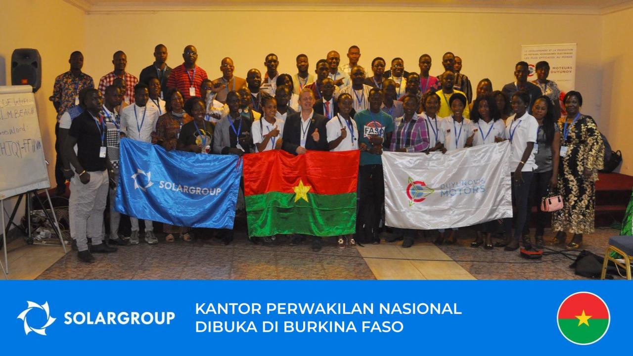 SOLARGROUP membuka kantor perwakilan nasional di Burkina Faso