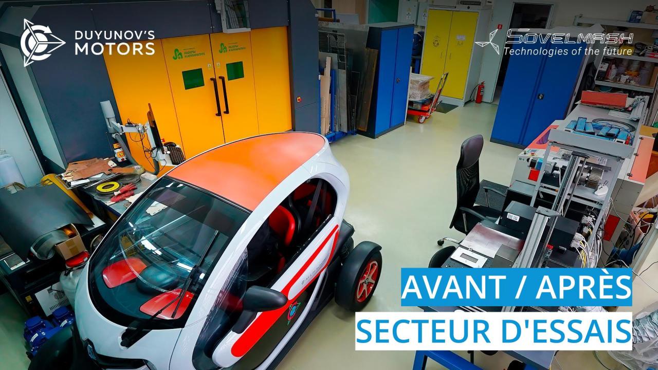 Secteur d'essais de "Sovelmach": avant / après