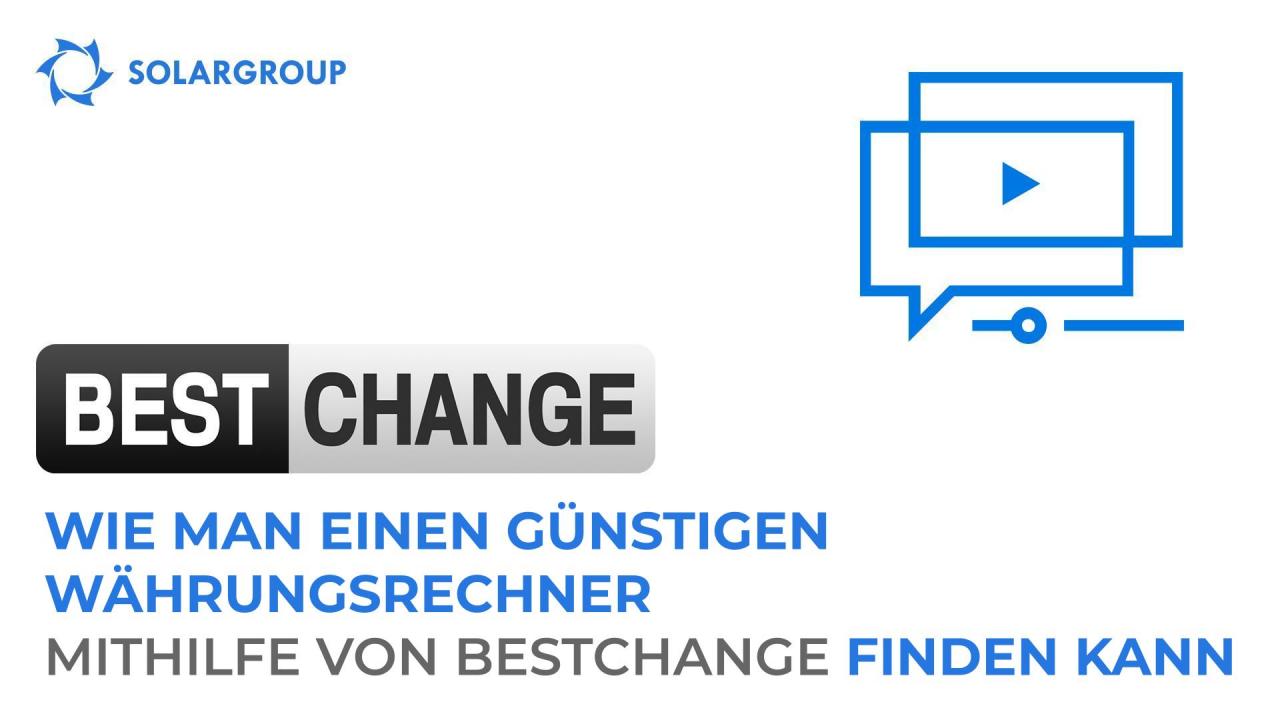 BestChange: ein neuer Leitfaden für Investoren im Benutzerkabinett