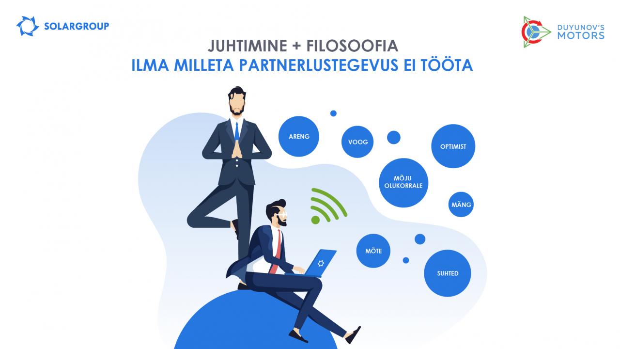 Juhtimine + filosoofia: ilma milleta partnerlustegevus EI TÖÖTA