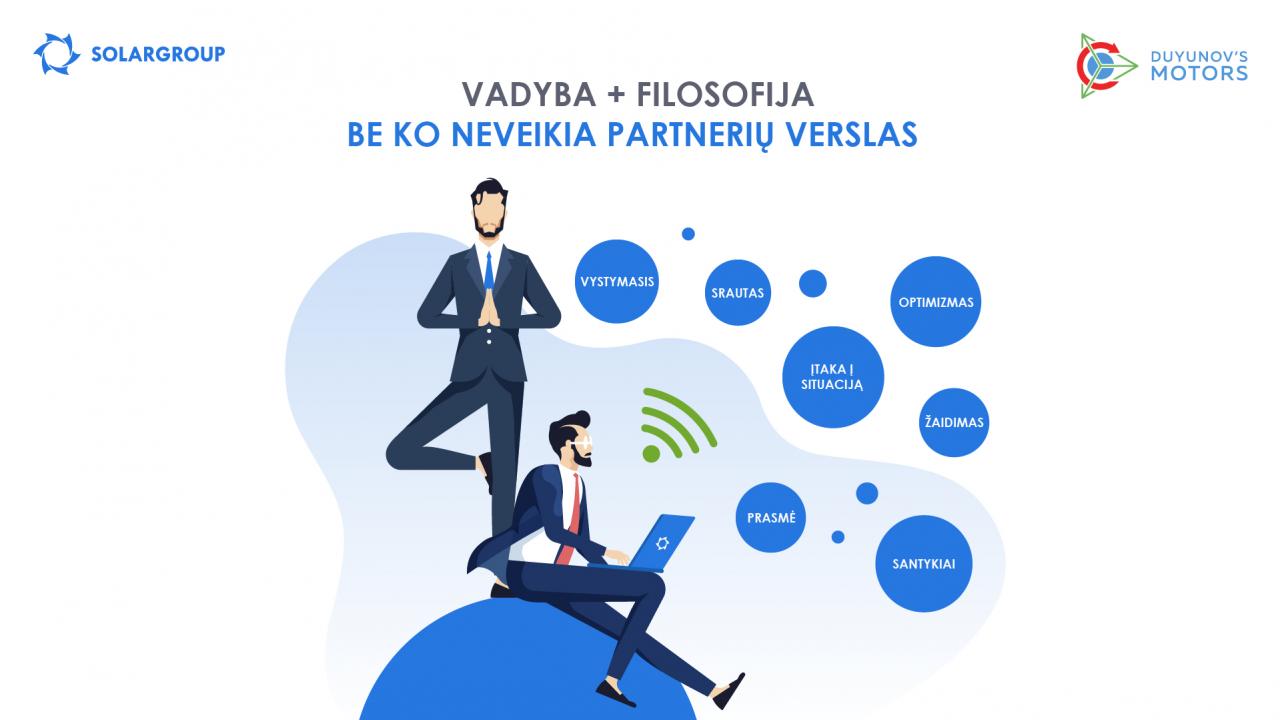 Vadyba + filosofija: be ko NEVEIKIA partnerių verslas