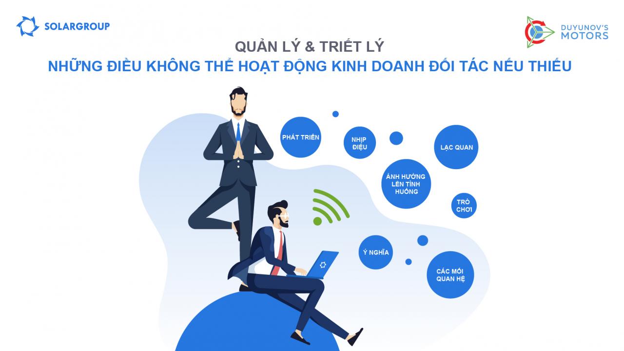 Quản lý + Triết lý: những điều KHÔNG THỂ hoạt động kinh doanh đối tác nếu thiếu