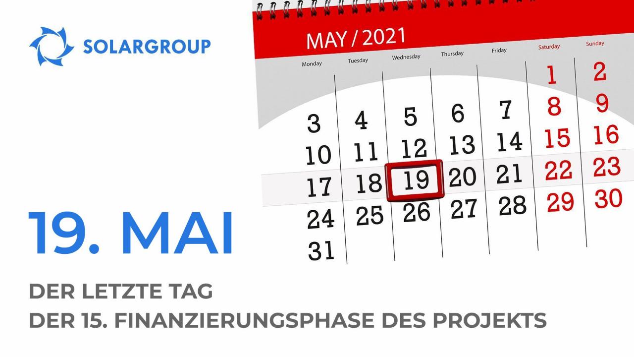 Am 19. Mai endet die 15. Finanzierungsphase des Projekts "Duyunov-Motoren"