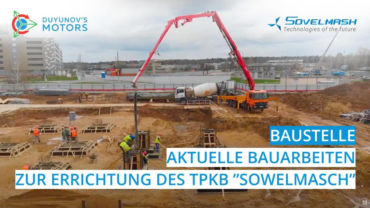 Neues von der Baustelle: aktuelle Baufortschritte von TPKB "Sowelmasch"