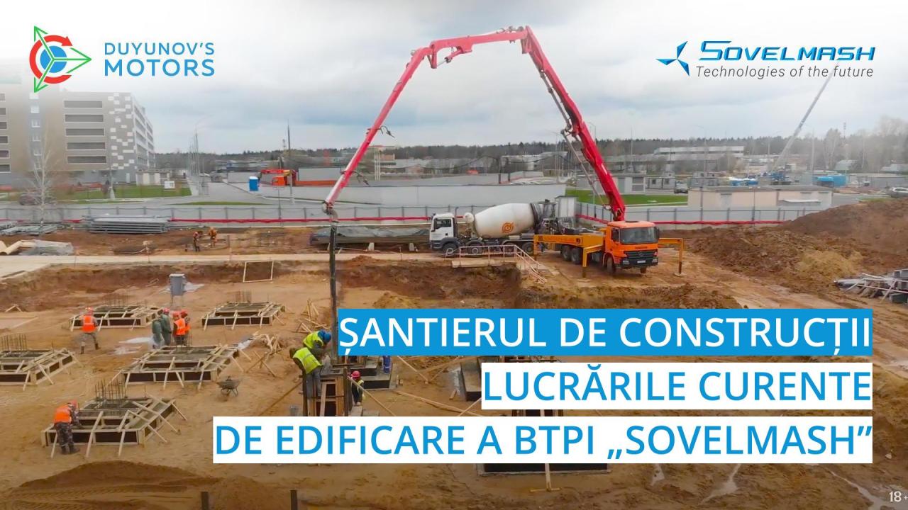 Noutăți de pe șantierul de construcții: executarea lucrărilor curente de edificare a BTPI „Sovelmash”