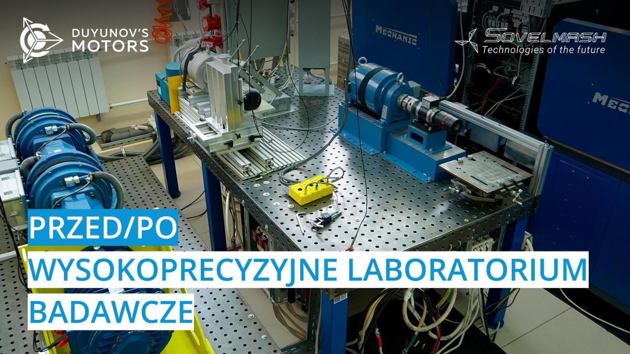 Wysokoprecyzyjne laboratorium badawcze Sovelmash: PRZED/PO