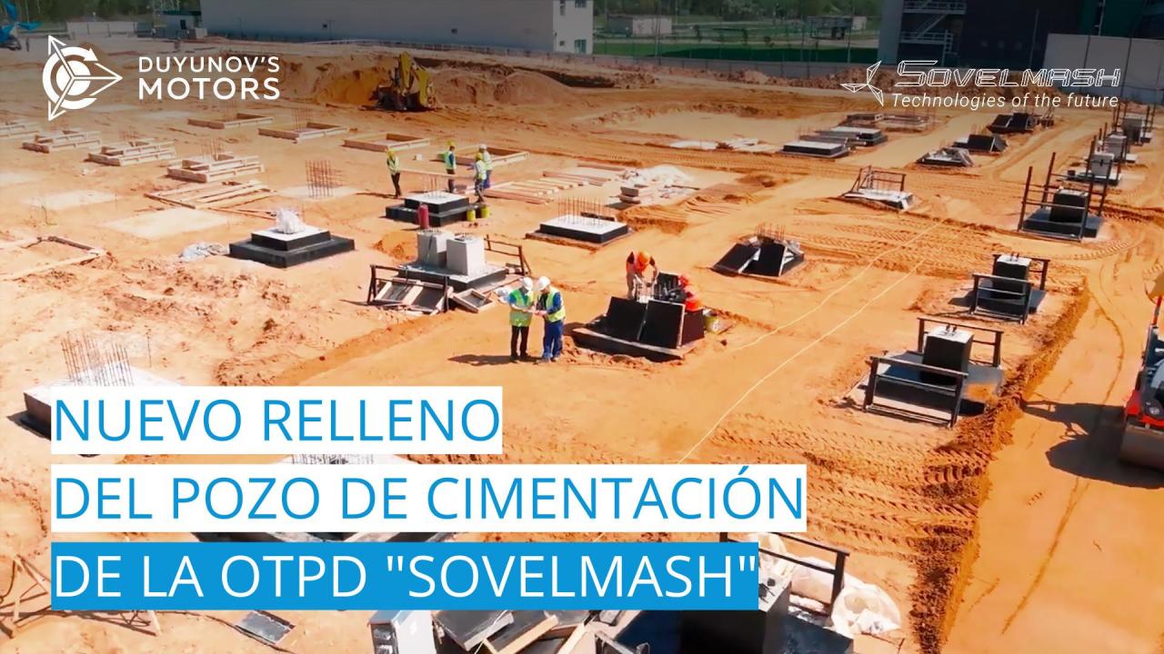 Notizie dal cantiere dell'ufficio di progettazione e costruzione "Sovelmash" | Reinterro dello scavo delle fondamenta con compattamento a strati.